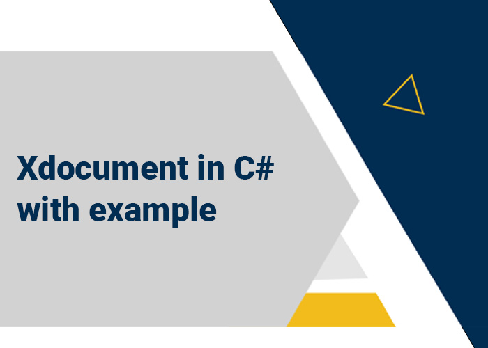 Xdocument in c# with example